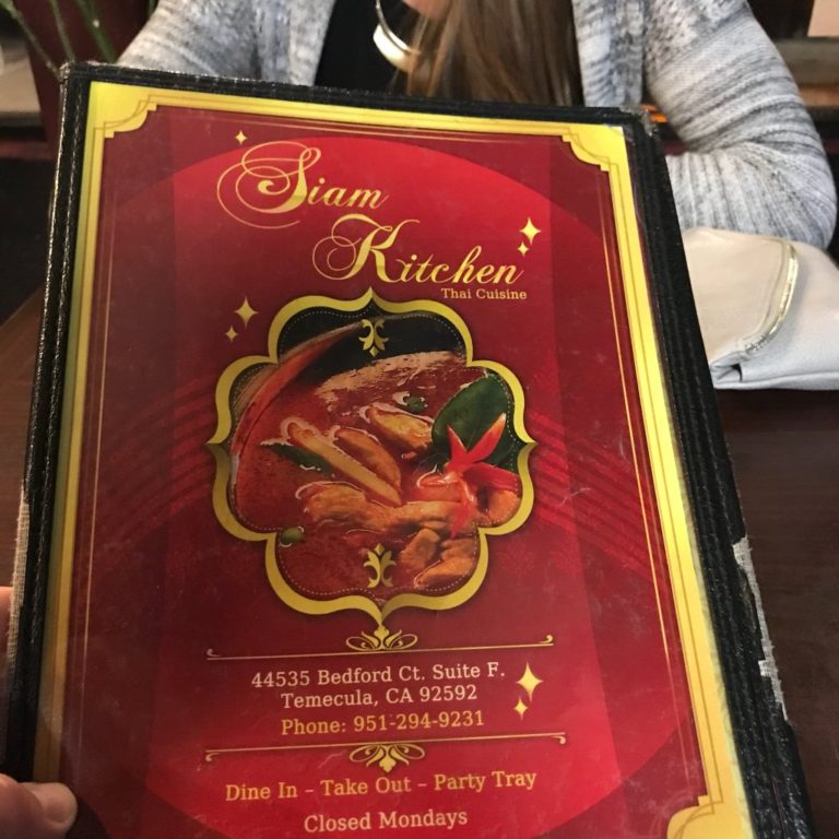 Authentic Thai Cuisine at Siam Kitchen in Temecula, California